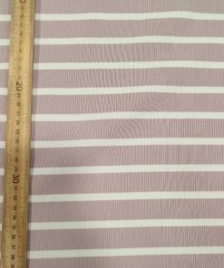 Tela Punto Canalé rosa